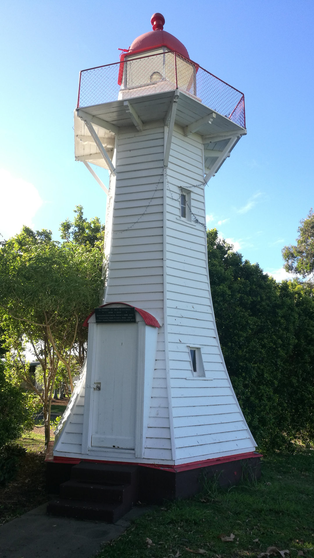 The Historical Burnett Heads Lighthouse, the original lighthouse at Burnett Heads from 1873