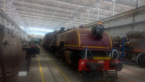 The 1009 locomotive at The Workshops Rail Museum in Ipswich