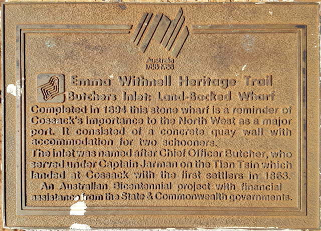 Emma Withnell Heritage Trail - Butchers Inlet Land-backed Wharf