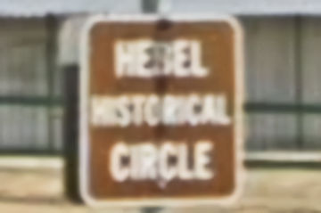 Brown sign for Hebel Historical Circle